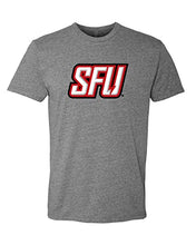 Load image into Gallery viewer, Saint Francis SFU Full Color Soft Exclusive T-Shirt - Dark Heather Gray

