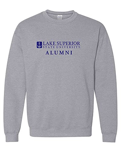 Lake Superior State Alumni Crewneck Sweatshirt - Sport Grey