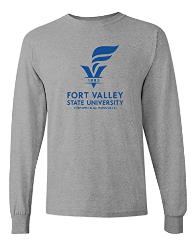 Fort Valley State University Long Sleeve T-Shirt - Sport Grey