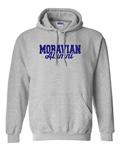 Moravian Alumni Hooded Sweatshirt - Sport Grey