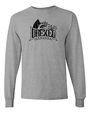 Load image into Gallery viewer, Drexel University Full Logo 1 Color Long Sleeve - Sport Grey
