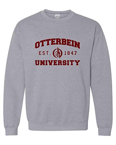 Otterbein University Est 1847 Crewneck Sweatshirt - Sport Grey