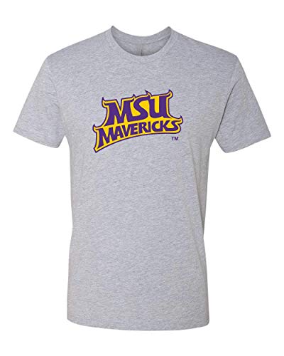 Minnesota State Mankato 2 Color Mavericks Exclusive Soft Shirt - Heather Gray