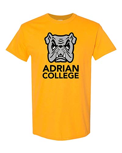 Adrian College Bulldog Full Logo T-Shirt - Gold