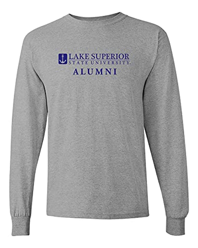 Lake Superior State Alumni Long Sleeve T-Shirt - Sport Grey
