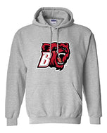 Bridgewater State Full Color Mascot Hooded Sweatshirt - Sport Grey