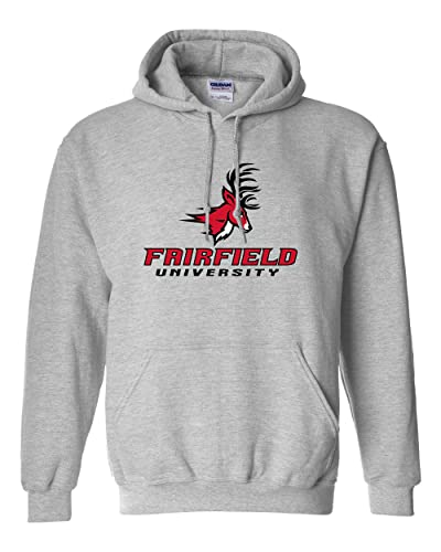 Fairfield University Hooded Sweatshirt - Sport Grey