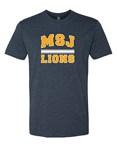 Mount St Joseph MSJ Lions Two Color Exclusive Soft Shirt - Midnight Navy