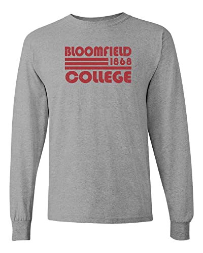 Bloomfield College Retro Long Sleeve Shirt - Sport Grey