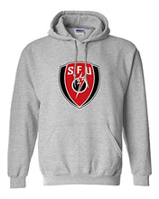 Load image into Gallery viewer, Saint Francis SFU Shield Hooded Sweatshirt - Sport Grey
