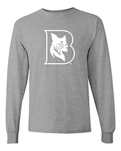 Load image into Gallery viewer, Bates College Bobcat B Long Sleeve Shirt - Sport Grey
