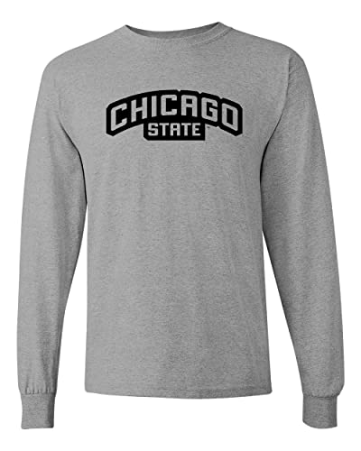 Chicago State University Long Sleeve T-Shirt - Sport Grey