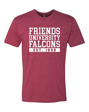 Load image into Gallery viewer, Friends University Block Soft Exclusive T-Shirt - Cardinal
