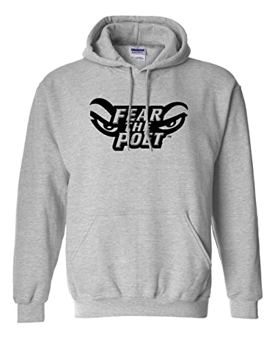 Whittier College Fear The Poet Hooded Sweatshirt - Sport Grey