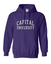 Load image into Gallery viewer, Capital University Crusaders Hooded Sweatshirt - Purple
