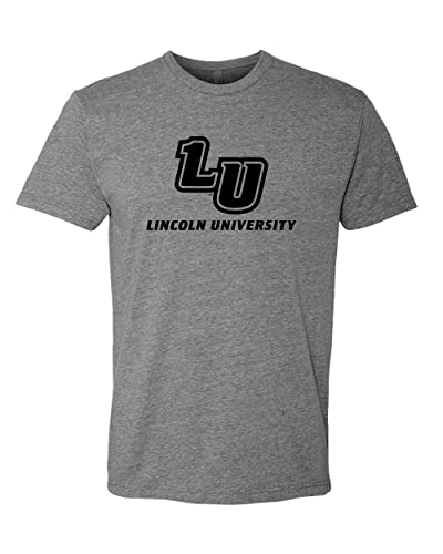 Lincoln 1 Color LU Soft Exclusive T-Shirt - Dark Heather Gray