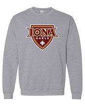 Load image into Gallery viewer, Iona University Full Color Logo Crewneck Sweatshirt - Sport Grey
